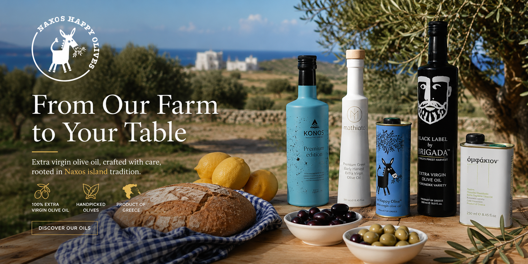 Naxos Happy Olives products from our farm to your table